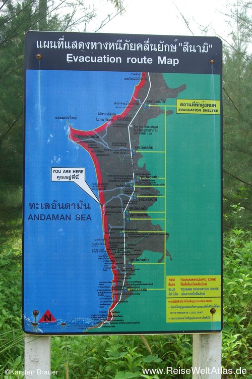 Tsunami Evakuierungsplan