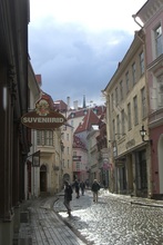 Regennasse Straße
