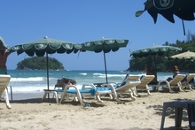 Sonnenschirme am Strand